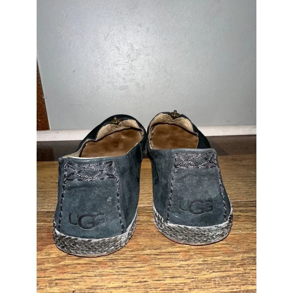 UGG Women's Selarra Black Sneaker Espadrille Loafer Slip-On  Size 9‎